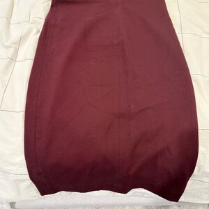 Wilfred Deep Burgundy Pencil Skirt